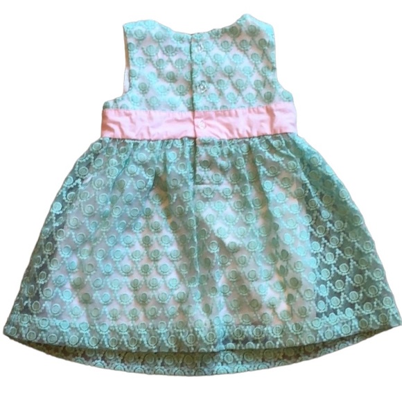 Hartstrings Baby Mint Green Dress Sz 6-9 months - Picture 4 of 4
